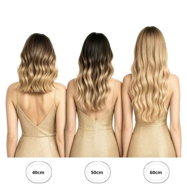 Extensiones de cabello natural con clips elige tu largo Beligy