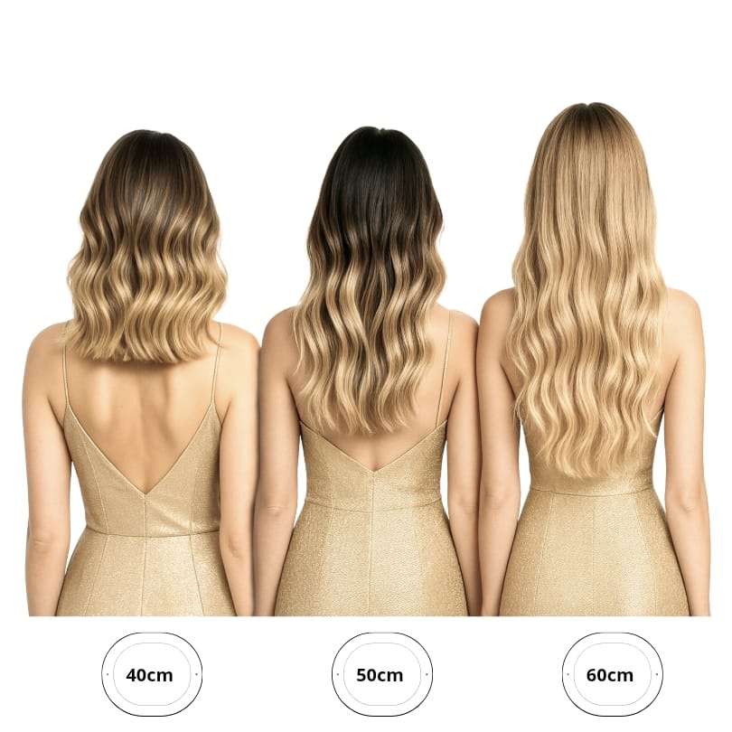 Extensiones de cabello natural con clips elige tu largo Beligy